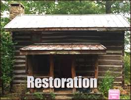 Historic Log Cabin Restoration  Brewton, Alabama